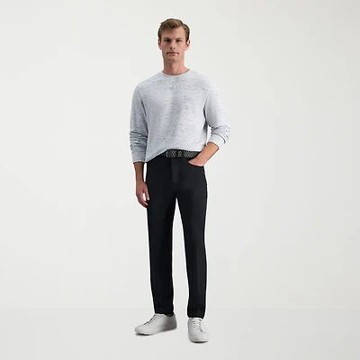 Haggar The Active Series 5 Pocket Mens COMFORT WAISTBAND Slim Fit Flat Front Pant