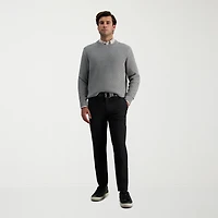 Haggar Cool Right Performance Flex Mens COMFORT WAISTBAND Straight Fit Flat Front Pant