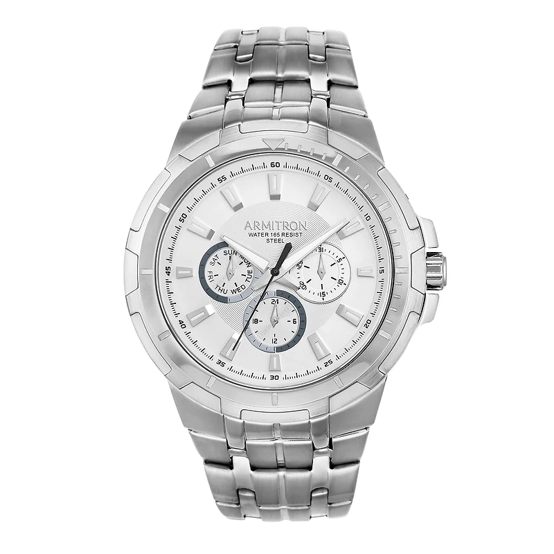 Armitron All Sport Mens Silver Tone Watch -20/5144svsv