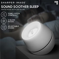 Sharper Image® Sound Soother Wind, White Noise Machine With LED Glow
