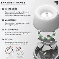 Sharper Image® Sound Soother Wind, White Noise Machine With LED Glow