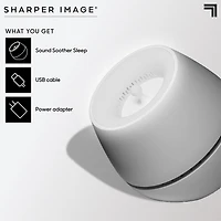 Sharper Image® Sound Soother Wind, White Noise Machine With LED Glow