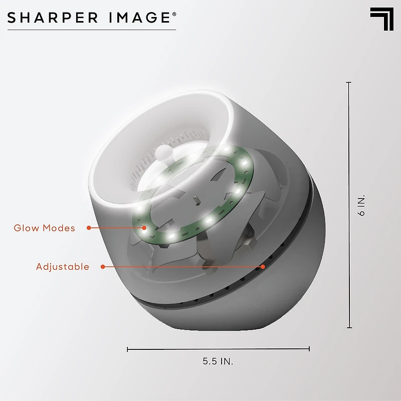 Sharper Image® Sound Soother Wind, White Noise Machine With LED Glow