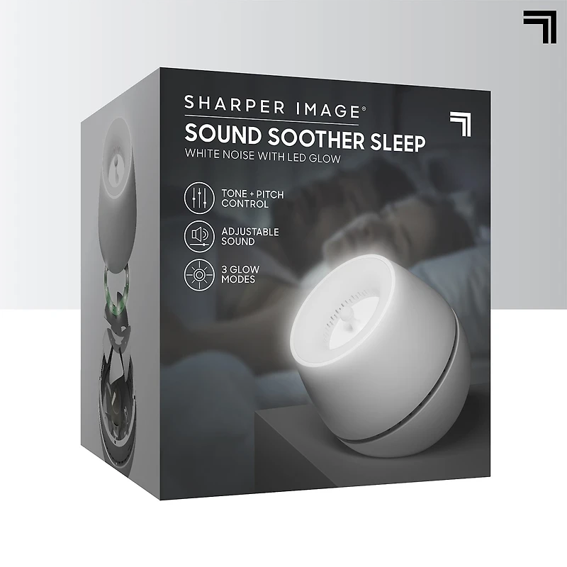 Sharper Image® Sound Soother Wind, White Noise Machine With LED Glow