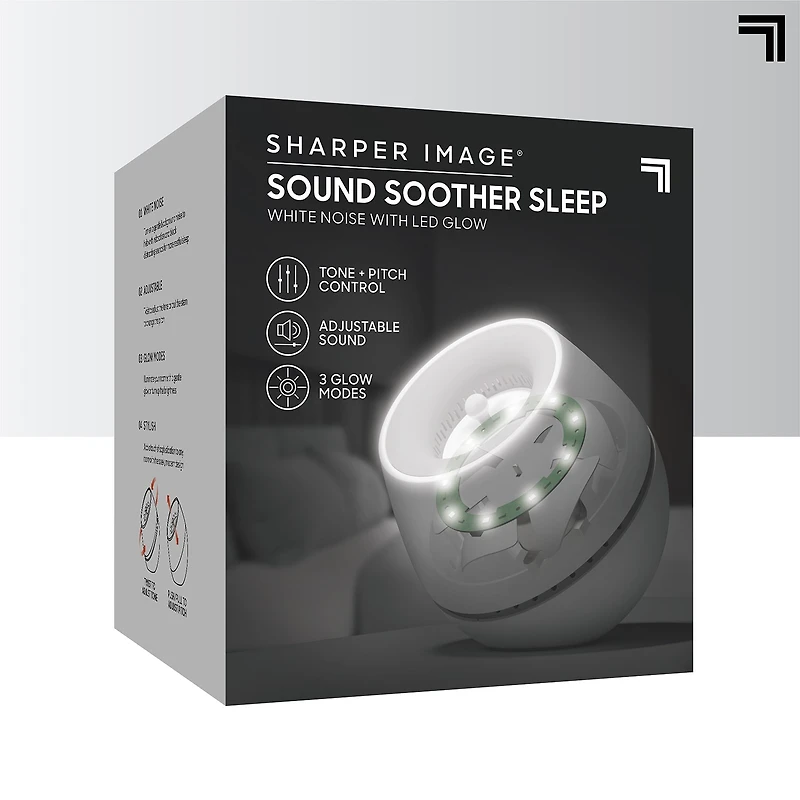Sharper Image® Sound Soother Wind, White Noise Machine With LED Glow