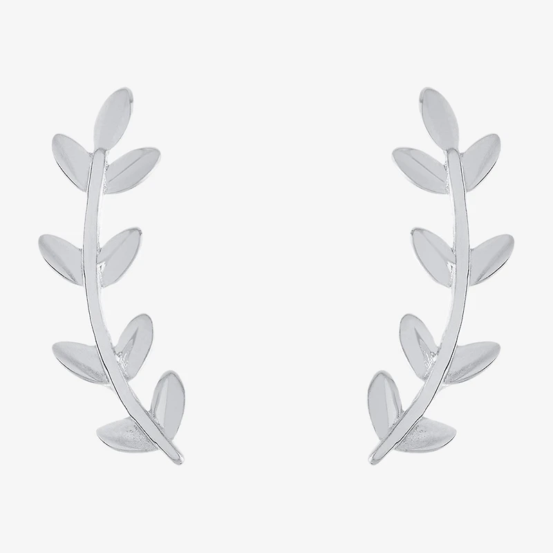 Silver Treasures Womens Sterling Silver Ear Climbers