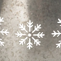 Glitzhome Snowflake With Light String Metal Christmas Tree Collar