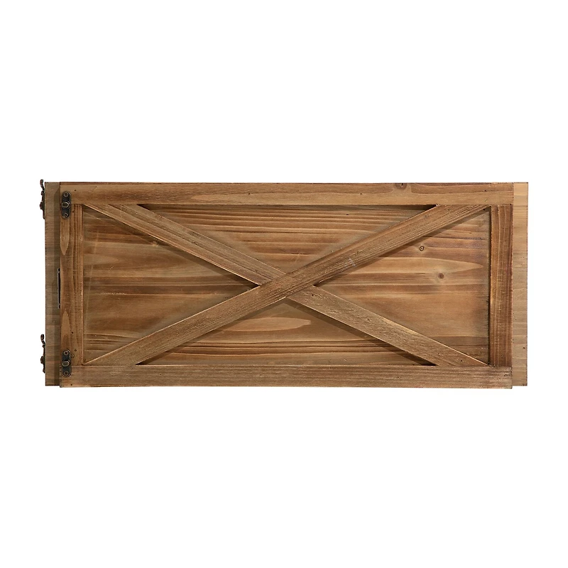 Glitzhome 26" Natural Washed Wooden Christmas Tree Collar