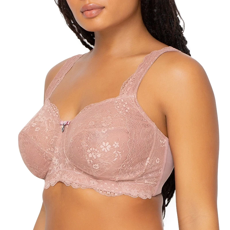 Curvy Couture Luxe Lace Wireless Bra-1320