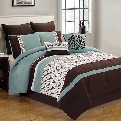 Riverbrook Home Tolbert 8-pc. Midweight Embroidered Comforter Set