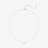 Bijoux Bar Delicates Womens Heart 16 Inch Pendant Necklace