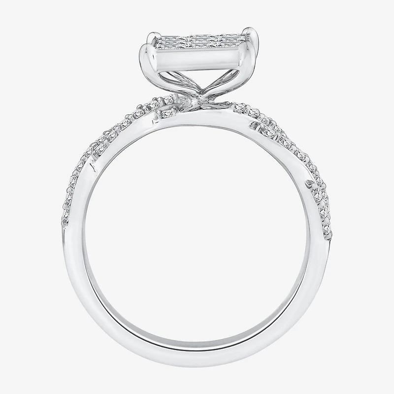 Womens 1 1/ CT. T.W. Natural White Diamond 10K Gold Engagement Ring