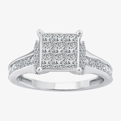 Womens 1 1/4 CT. T.W. Natural White Diamond 10K Gold Engagement Ring