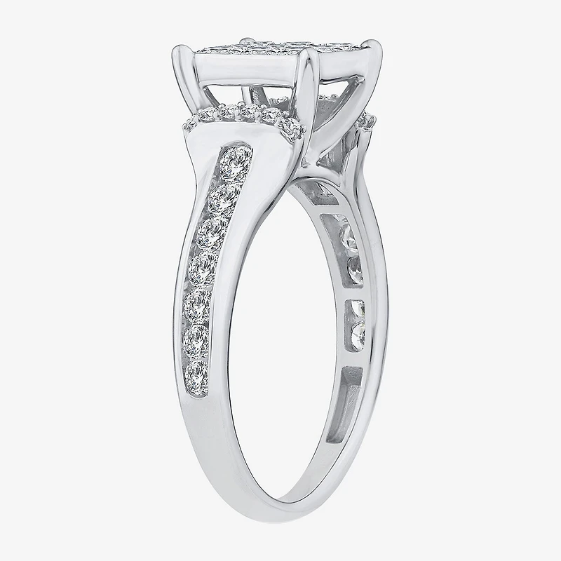 Womens 1 1/4 CT. T.W. Natural White Diamond 10K Gold Engagement Ring