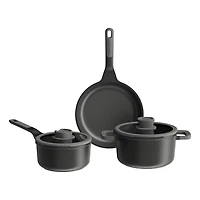 BergHOFF Leo Stone+ Ceramic Non-Stick 5-pc. Cookware Set