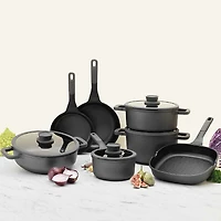 BergHOFF Leo Stone Aluminum Non-Stick 11-pc. Cookware Set
