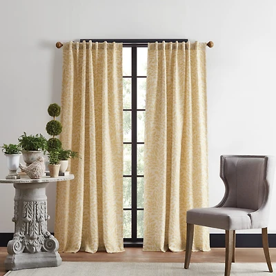 Martha Stewart Vineyard Back Tab Light-Filtering Set of 2 Curtain Panel