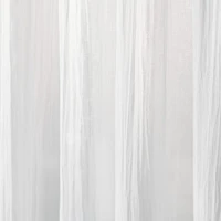 Martha Stewart Crinkle Rod Pocket Sheer Set of 2 Curtain Panel