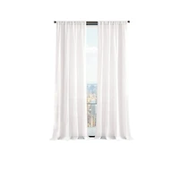 Martha Stewart Crinkle Rod Pocket Sheer Set of 2 Curtain Panel