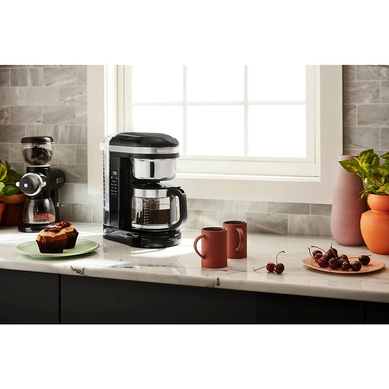 KitchenAid 12-Cup Drip Coffee Maker with Spiral Showerhead and Programmable Warming Plate