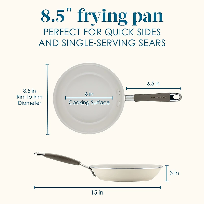 Rachael Ray Cucina Ceramic Non-Stick 8.5" Frying Pan