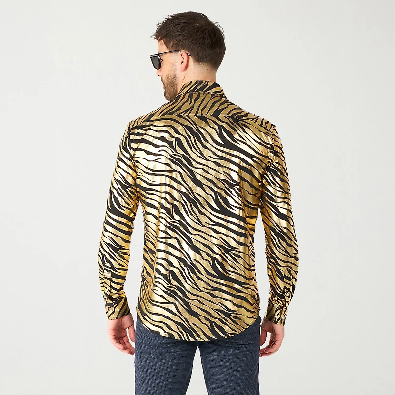 Opposuits Tiger Mens Regular Fit Long Sleeve Dress Shirt