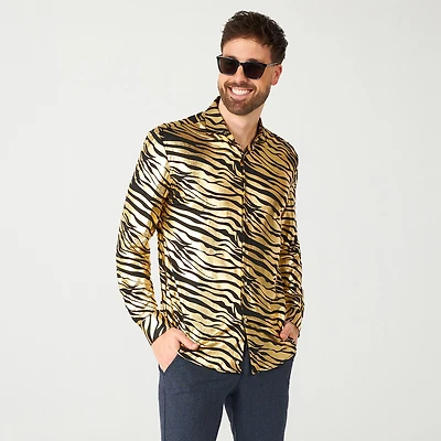 Opposuits Tiger Mens Regular Fit Long Sleeve Dress Shirt