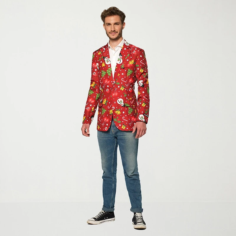 Suitmeister Light Up Christmas Mens Slim Fit Blazer