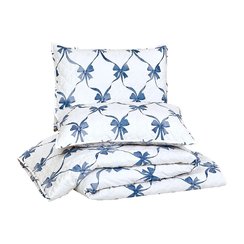 Modern Heirloom Abigail Bow Reversible Quilt Set