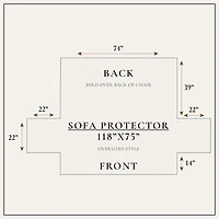 Linery Velvet Furniture Sofa Protector