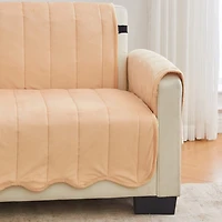 Linery Velvet Furniture Protector Recliner Slipcover