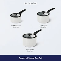 Tramontina Aluminum Ceramic -pc. Nesting Cookware Set