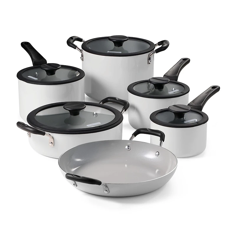 Tramontina Aluminum Ceramic 11-pc. Nesting Cookware Set