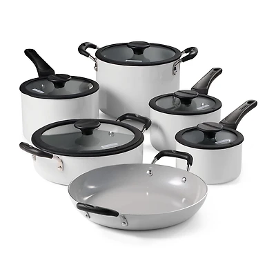 Tramontina Aluminum Ceramic 11-pc. Nesting Cookware Set