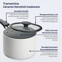 Tramontina Aluminum Ceramic 11-pc. Nesting Cookware Set
