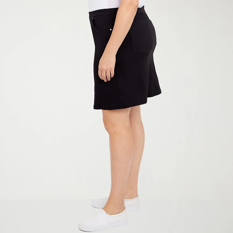 Hearts Of Palm Womens Mid Rise Plus Skort