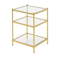 Convenience Concepts Royal Crest Glass End Table