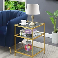 Convenience Concepts Royal Crest Glass End Table