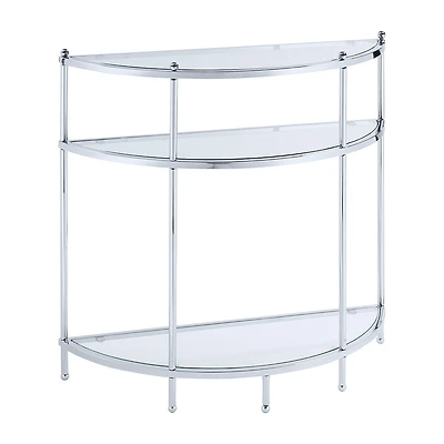 Convenience Concepts Royal Crest Glass Console Table