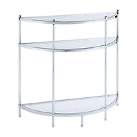 Convenience Concepts Royal Crest Glass Console Table