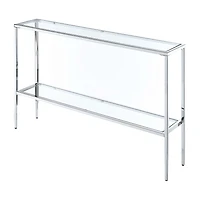 Convenience Concepts Nadia Glass Console Table