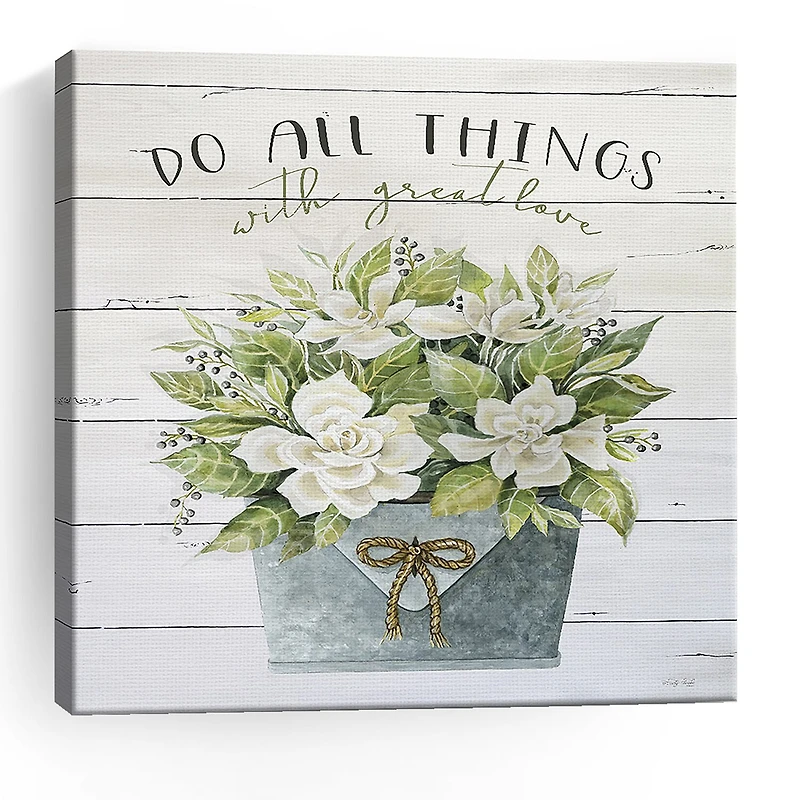 Lumaprints Do All Things With Great Love Giclee Canvas Art