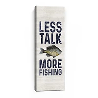 Lumaprints Less Talk More Fishing Vertical Ii-Fishing Giclee Canvas Art