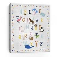 Lumaprints Animal Alphabet Giclee Canvas Art