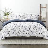 Casual Comfort Premium Down Alternative Forget Me Not Reversible Comforter Set