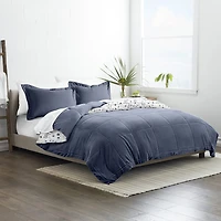 Casual Comfort Premium Down Alternative Forget Me Not Reversible Comforter Set