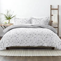 Casual Comfort Premium Down Alternative Moonlight Stars Reversible Comforter Set