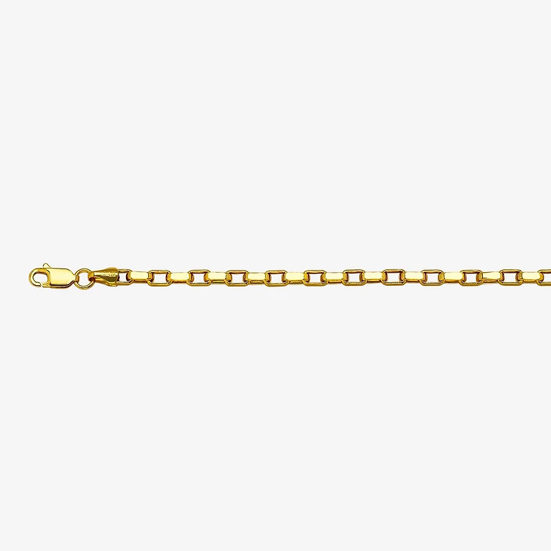 Unisex Adult 14K Gold 24 Inch Box Chain Necklace