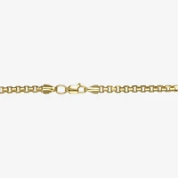 Womens 14K Gold Inch Box Chain Necklace