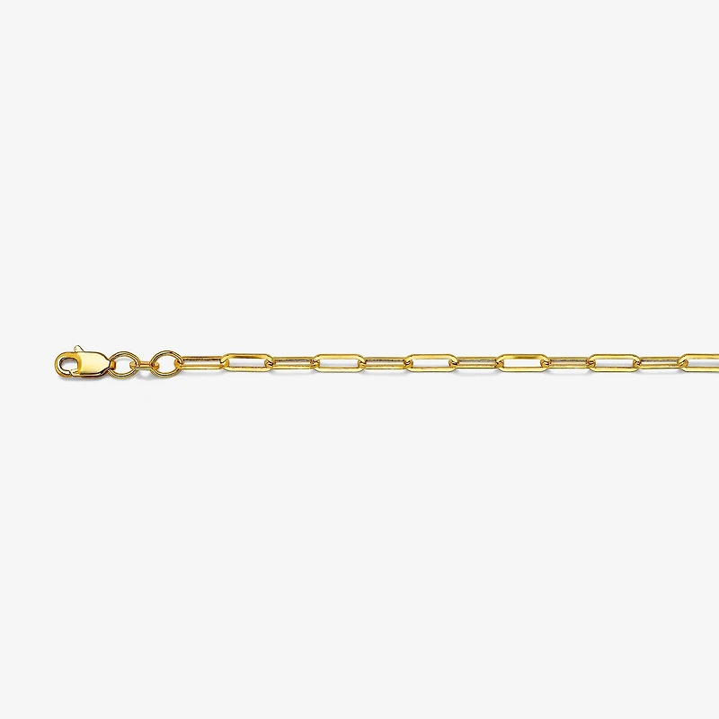 Womens 18 - 20 Inch 14K Gold Link Necklace Paperclip